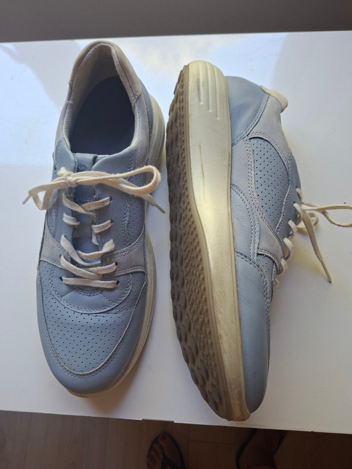 Ecco dames sneakers/schoenen maat 40, Ecco, Blauw, Ophalen of Verzenden, Sneakers of Gympen