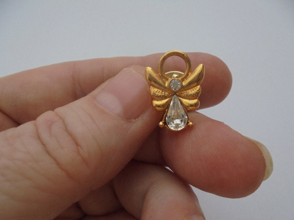Vintage speld in de vorm van een engel, Overige materialen, Ophalen of Verzenden, Zo goed als nieuw, Zilver
