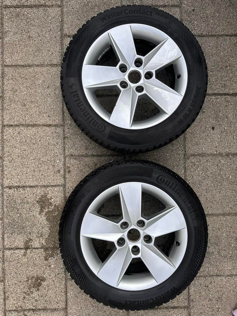 4 Aluminium Skoda Octavia velgen R16 (winterbanden), Ophalen, Gebruikt