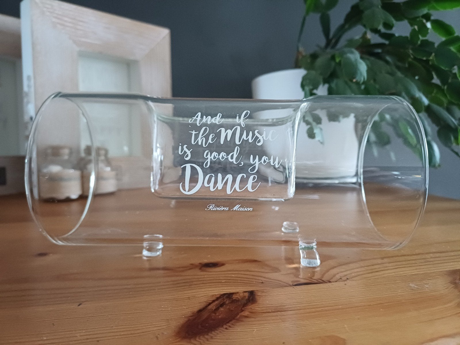 Riviera Maison Glazen Sound Bar Telefoonhouder, Ophalen of Verzenden, Zo goed als nieuw