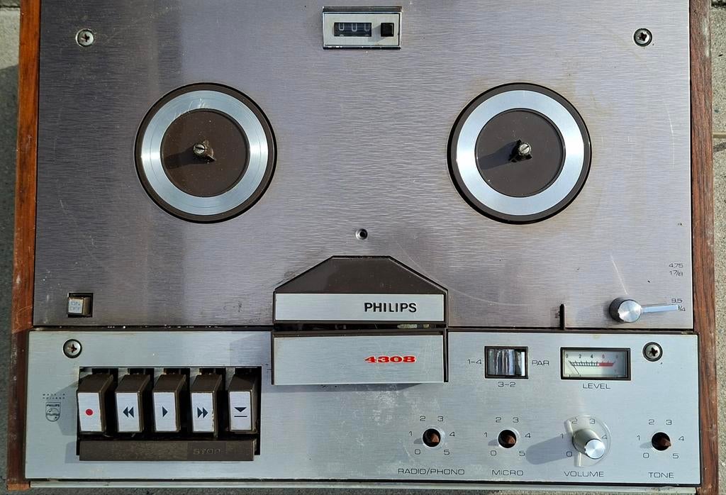 Philips N4308 Bandrecorder - Opknapper, Ophalen of Verzenden, Defecte bandrecorder