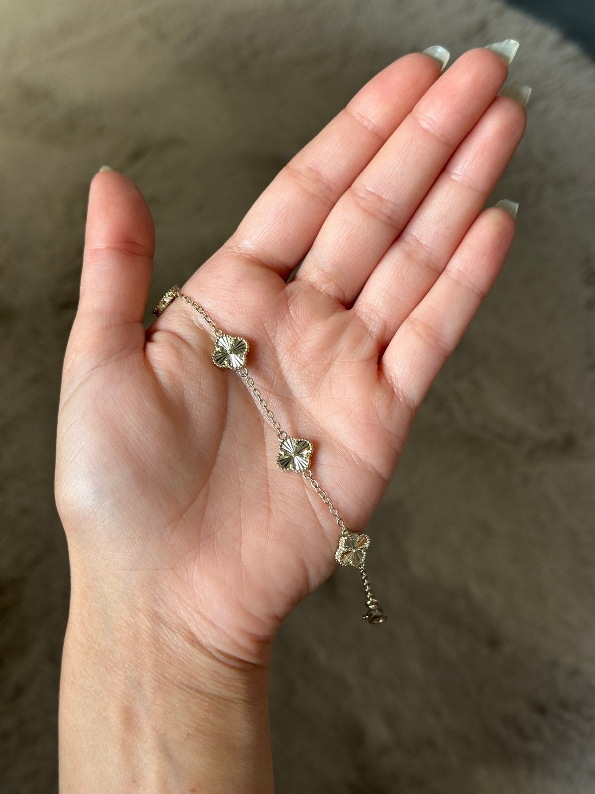 Nieuw Zilveren Armband Klavertje 5 gram 5 cm, Verzenden, Nieuw, Zilver