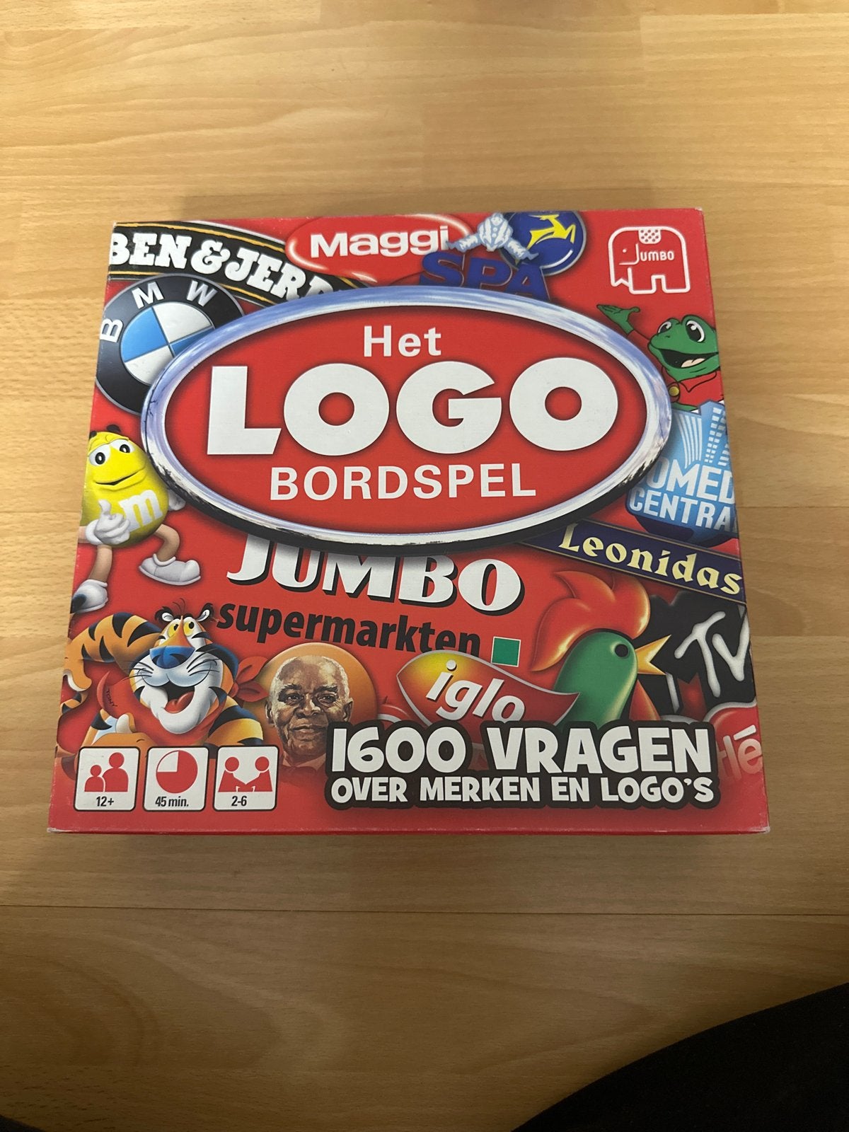 Het LOGO Bordspel - Kennis over Merken en Logo's, Hobby en Vrije tijd, Drie of vier spelers, Ophalen, Gebruikt