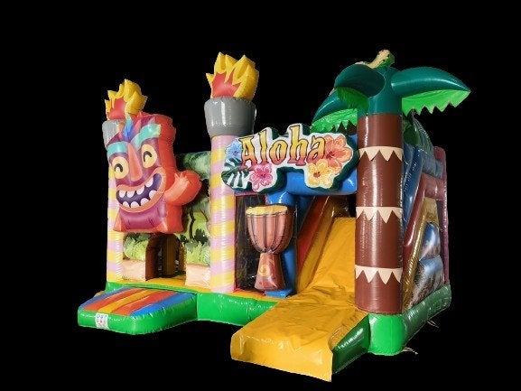 te koop mooi nieuw springkussen multiplay hawaii 5 x 6 m, Ophalen of Verzenden, Nieuw, Verjaardag