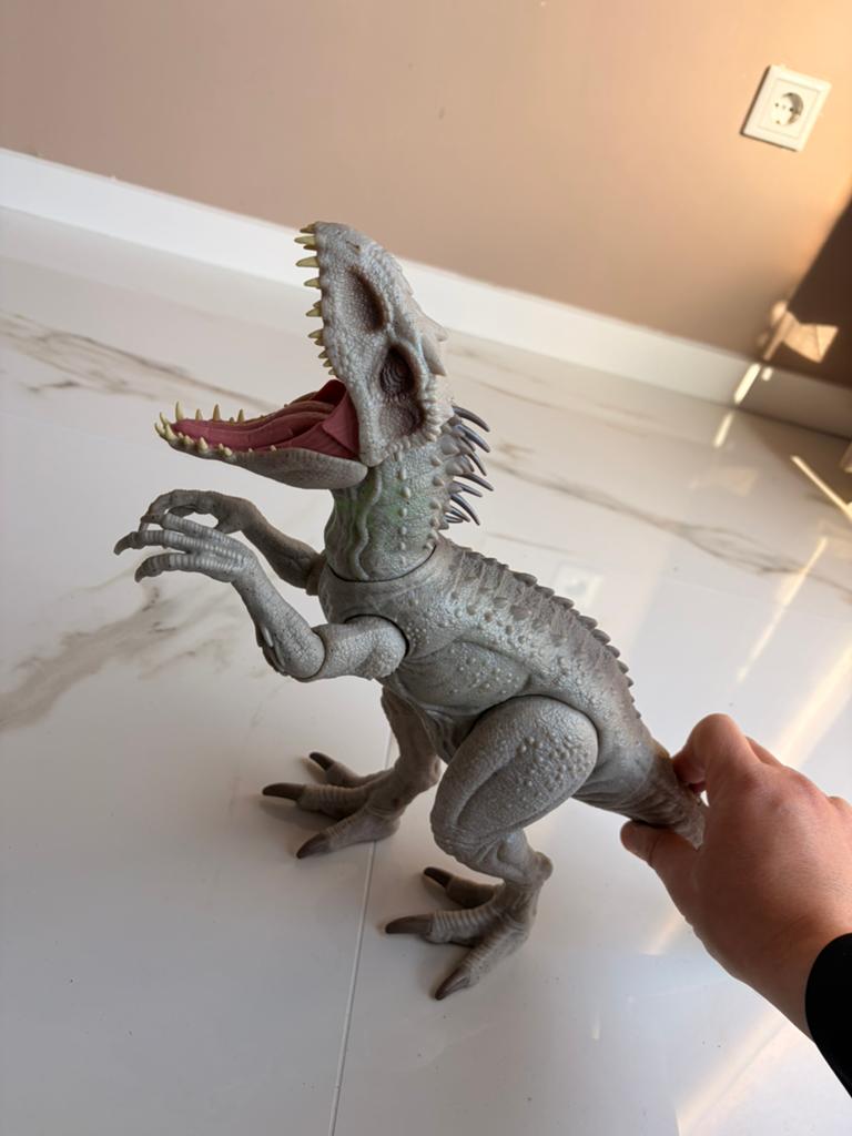 Jurassic World Indominus Rex Dinosaurus met Geluid, Ophalen of Verzenden, Gebruikt