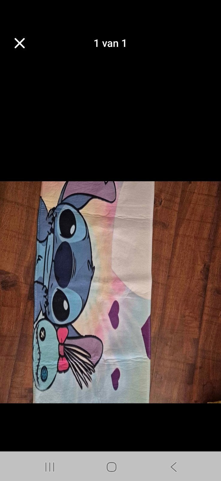 Nieuwe grote Stitch badmat, Ophalen