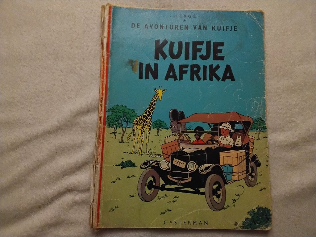 1947 kuifje tintin kuifje in afrika, Boeken, Eén stripboek, Ophalen of Verzenden