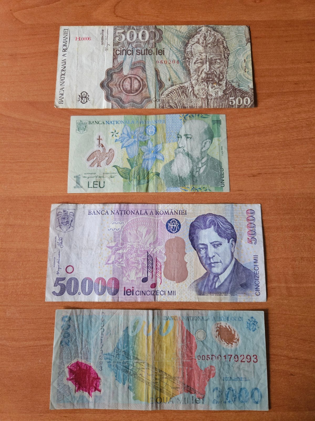 bankbiljetten Roemenië set lei, Ophalen of Verzenden, Overige landen, Setje