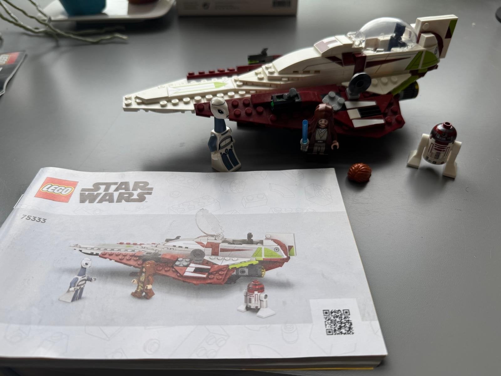 LEGO 75333 Star Wars Jedi Starfighter met Hyperdrive, Ophalen of Verzenden, Zo goed als nieuw, Overige merken