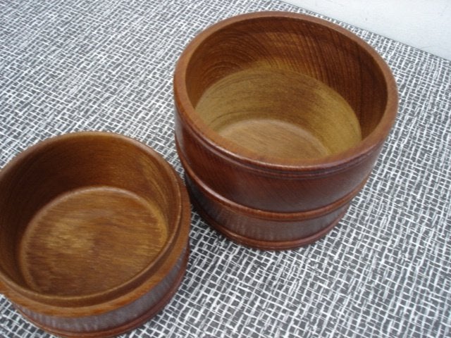 Vintage teakhouten theebus Deens design Mjølner, Ophalen of Verzenden