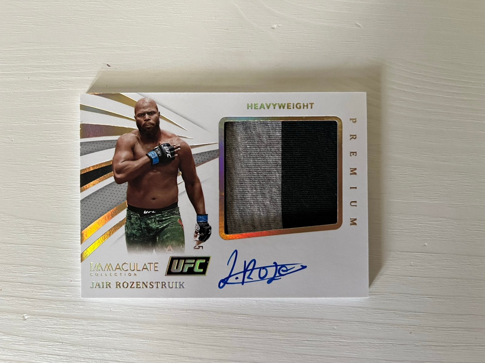 2021 Panini Immaculate UFC Jair Rozenstruik /5 (PATCH/AUTO), Verzenden, Nieuw, Buitenlandse clubs, Poster, Plaatje of Sticker