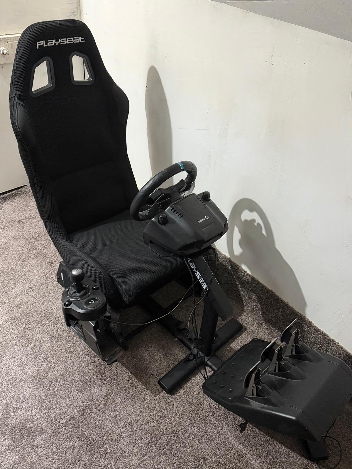 Logitech G29 racestuur met Playseat Evolution en shifter, Ophalen, Racestuur, Force feedback, PlayStation