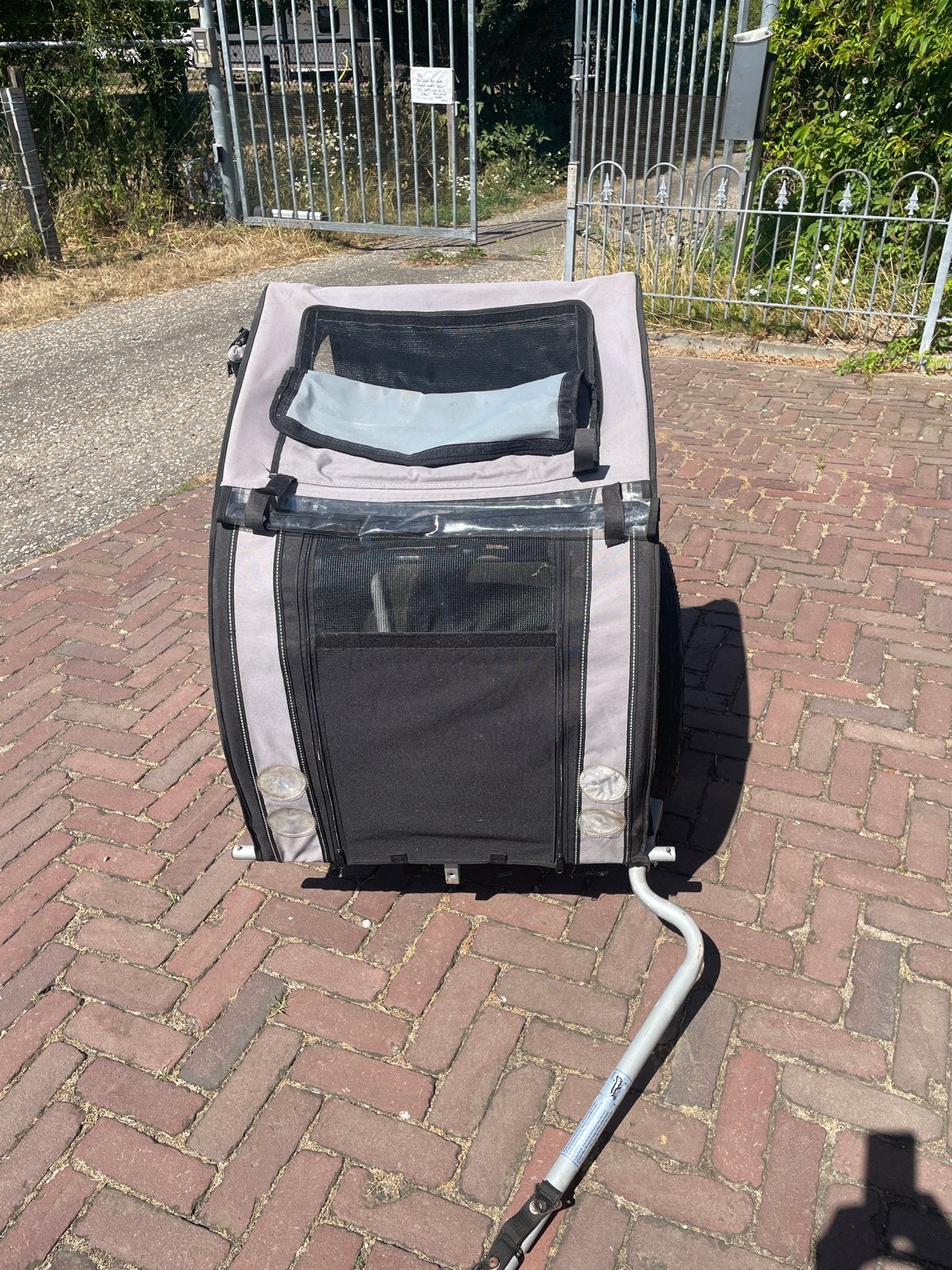 Hondenfietskar met vering - Gebruikt, Fietsen en Brommers, Fietsaccessoires | Aanhangers en Karren, Gebruikt, Vering, 20 tot 40 kg