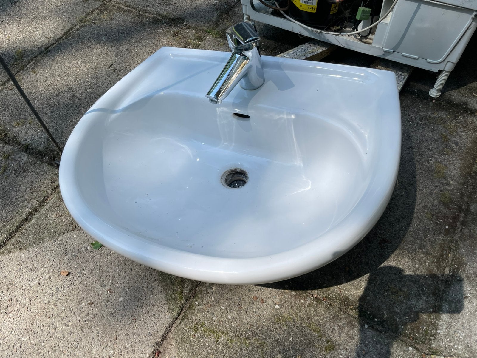 Gratis badkamer, wastafel, kraan, bad, planchet, douchecabin, Ophalen, Gebruikt, Met douche