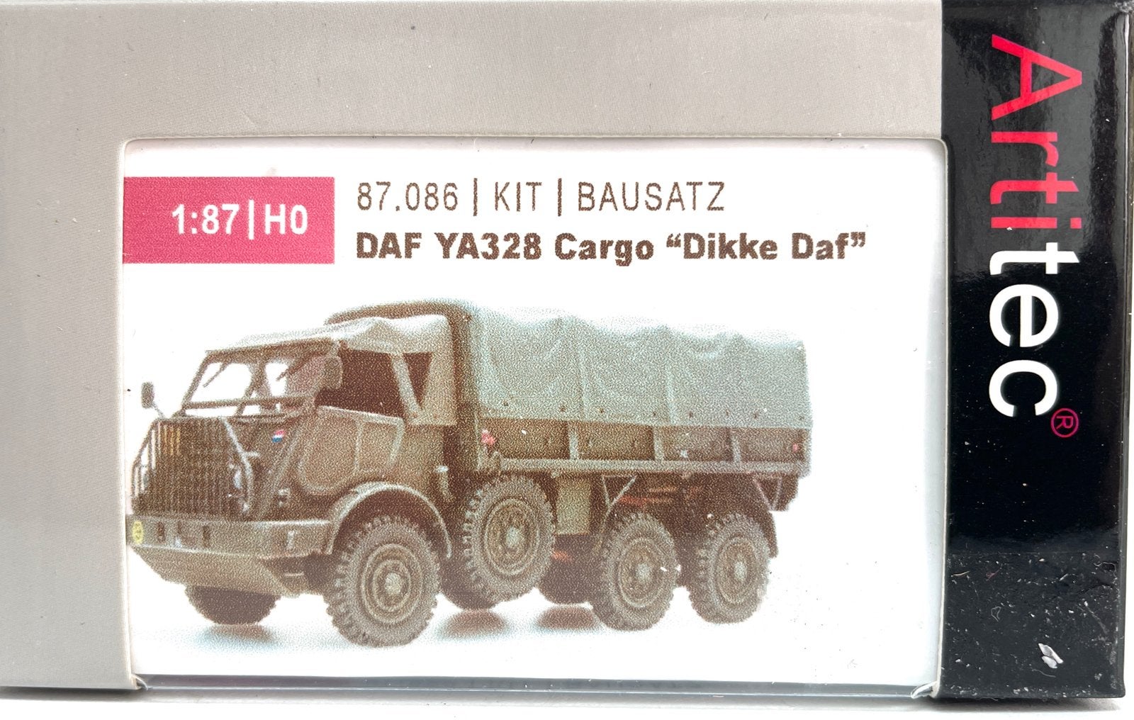 Artitec DAF YA328 Cargo "Dikke Daf" 1:87 H0 Bouwpakket, Ophalen of Verzenden, Nieuw, Overige merken