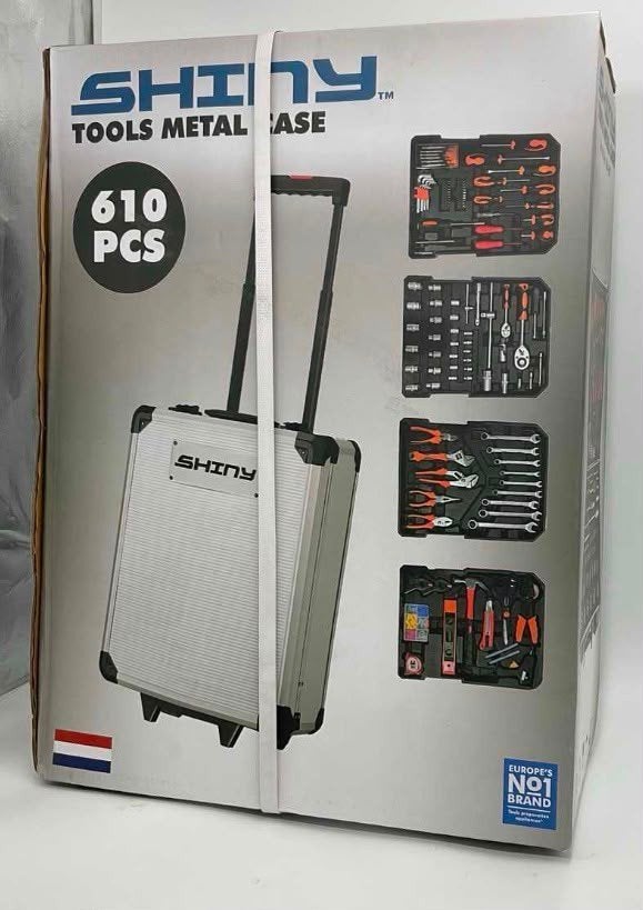Shiny Gereedschapskoffer 610-delig - Complete Set, Ophalen, Nieuw, Gereedschapsset, Overige merken