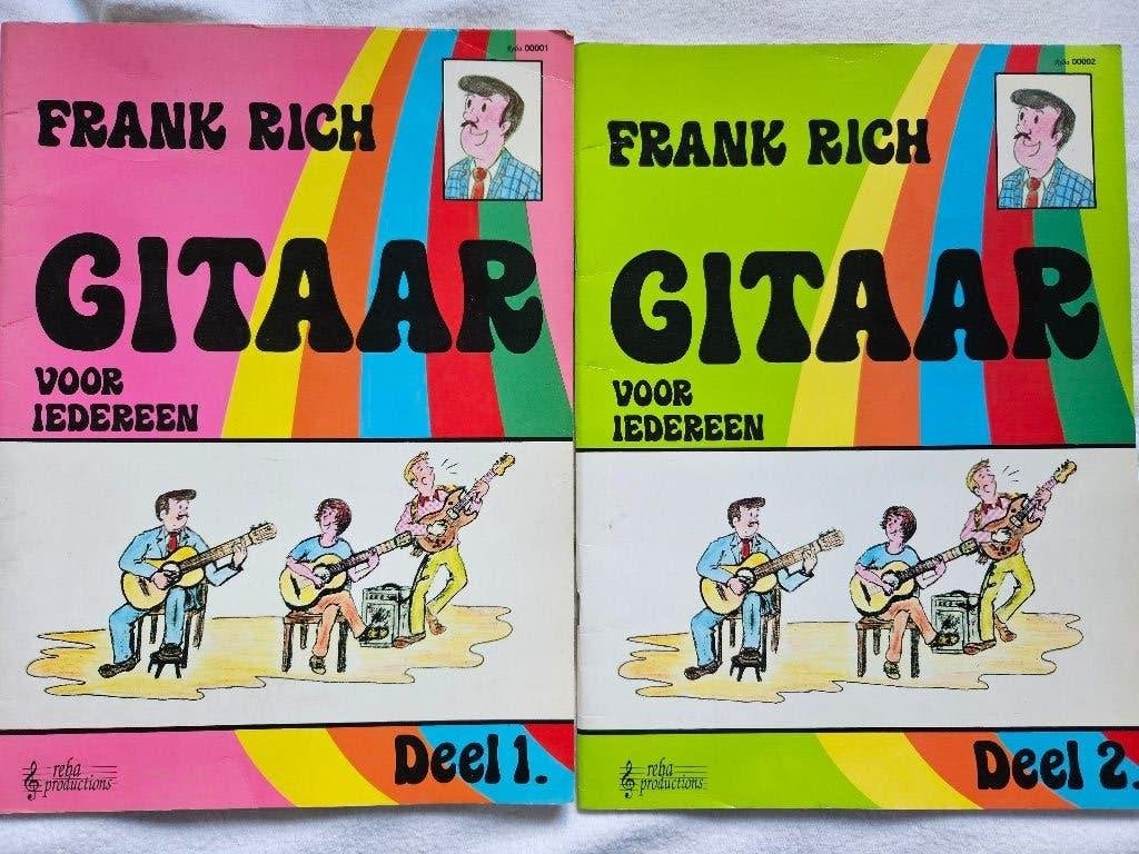 Gitaarlesboeken  Frank Rich deel 1+2, Gitaar, Overige genres, Les of Cursus, Ophalen of Verzenden