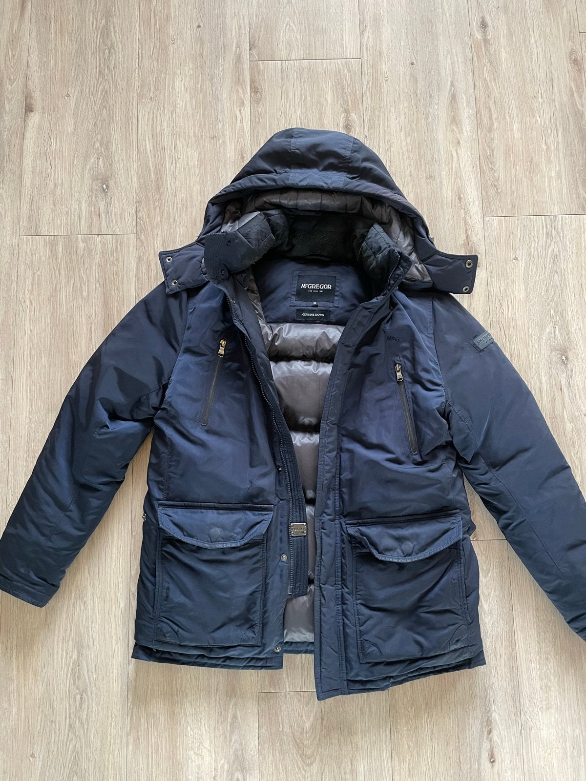 McGregor Winterjas Heren Maat 50 - Blauw, Kleding | Heren, Ophalen of Verzenden, Gedragen, Maat 48/50 (M), Blauw