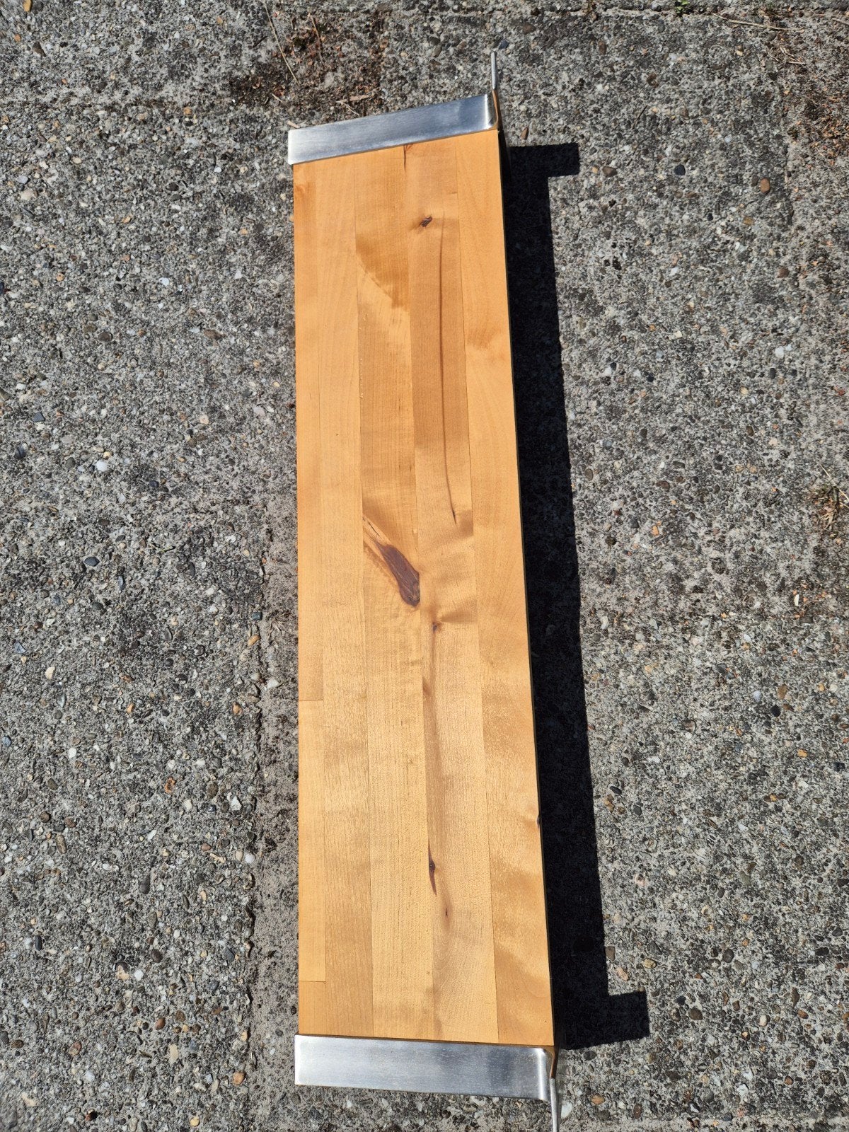 IKEA Houten Plank met Metalen Beugels, Ophalen