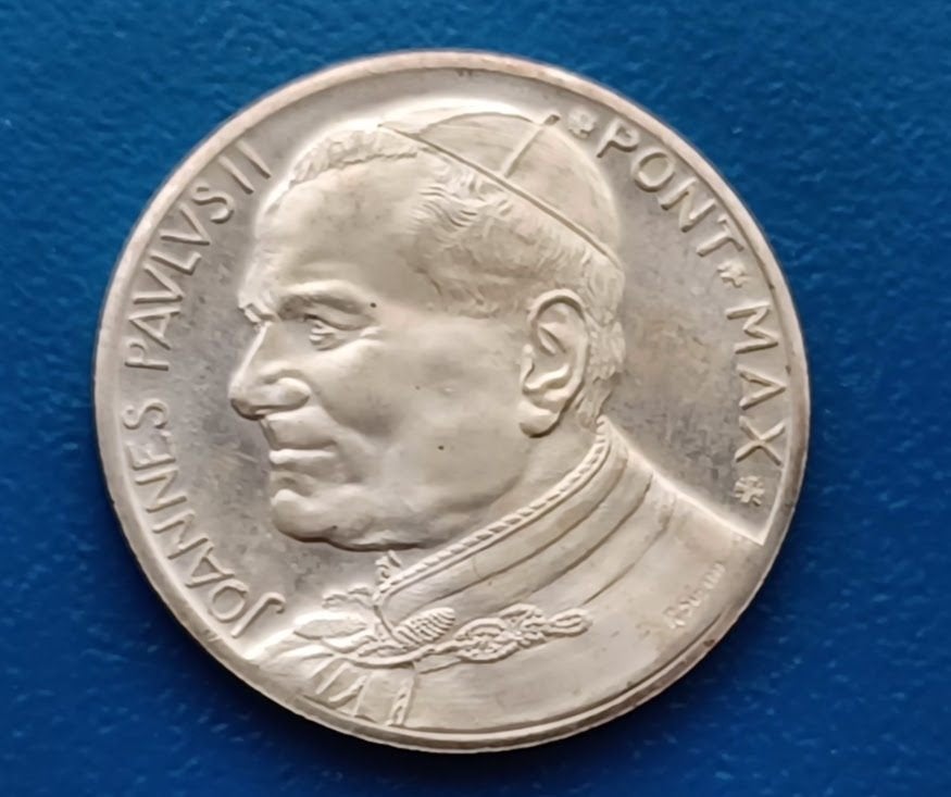 Penning Vaticaan - Paus Johannes Paulus II Pax Vobiscum '83, Verzenden, Overige materialen, Buitenland