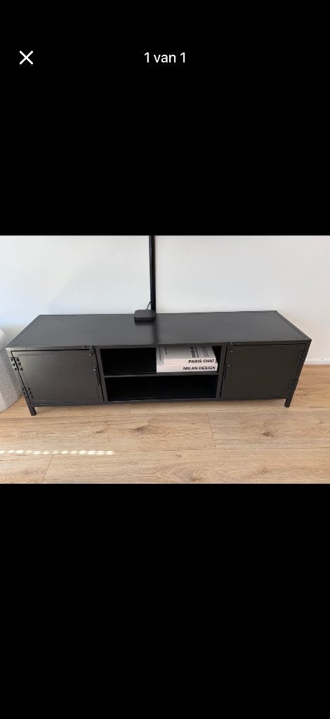 Tv meubel, Ophalen, Gebruikt, Minder dan 100 cm, Metaal