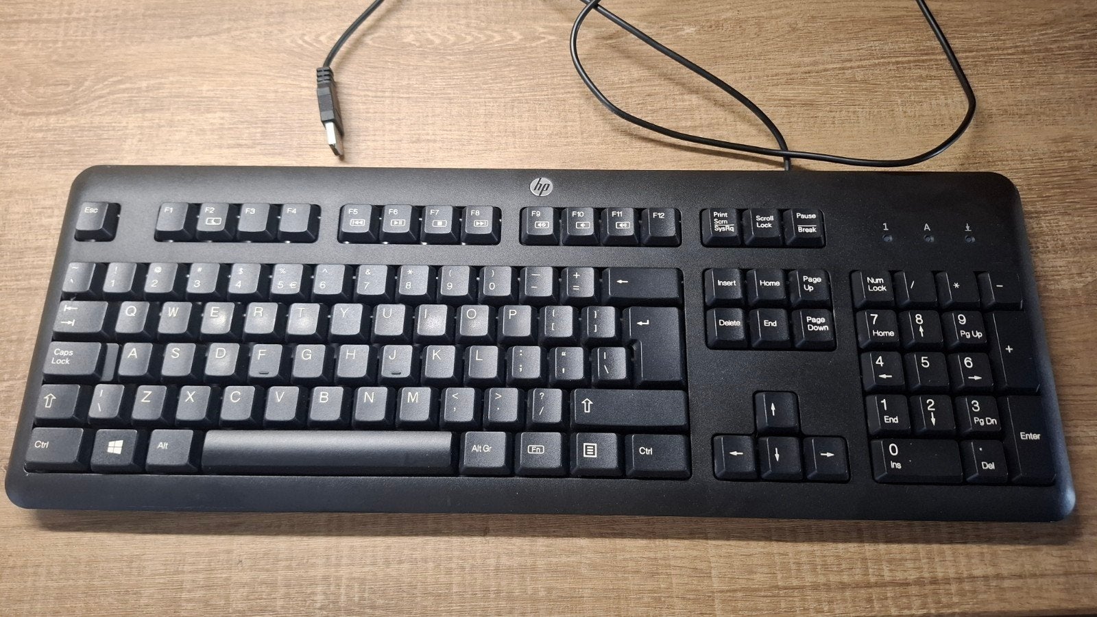 HP Toetsenbord KU-1156 - Bedraad QWERTY, Computers en Software, Toetsenborden, Gebruikt, Ophalen of Verzenden, HP, Qwerty