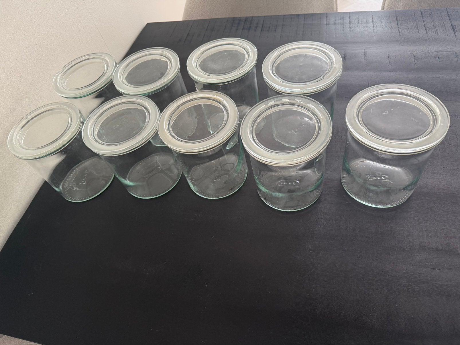 9 stuks voorraad pot ikea 365 1.7 liter met deksel glas, Ophalen, Zo goed als nieuw
