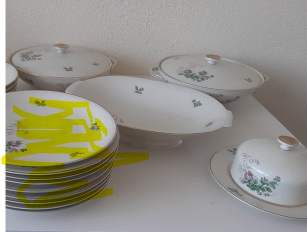 Heinrich Antum Bavaria - rozentakje - dekschalen - botervloo, Ophalen