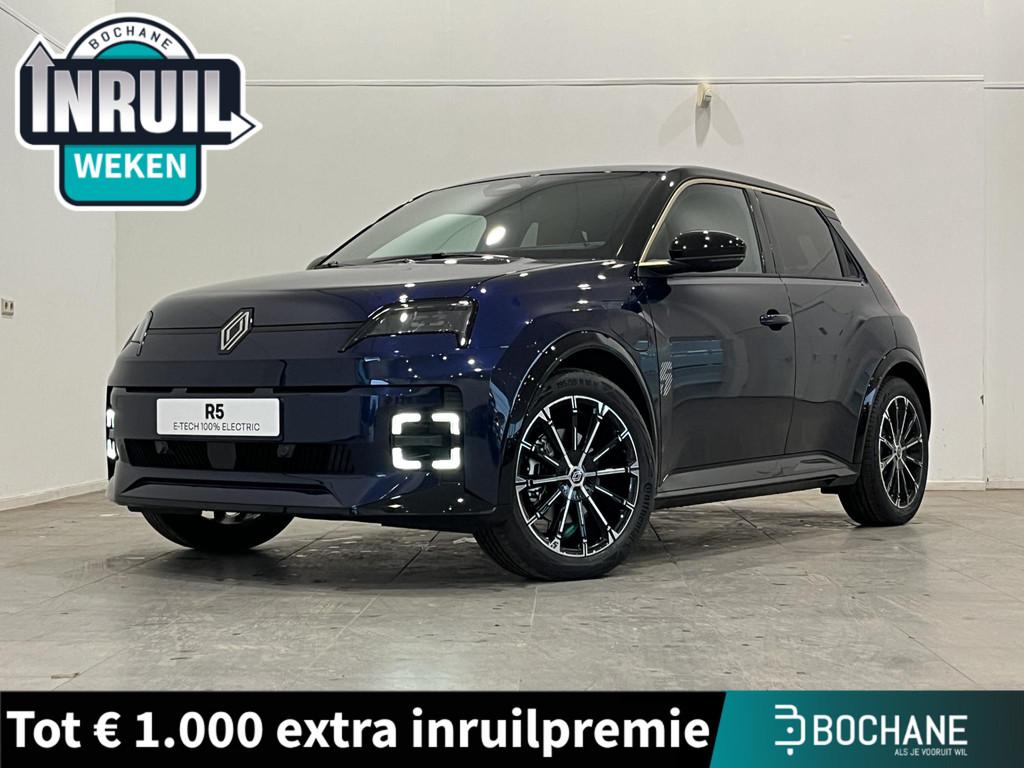 Renault 5 Urban Range Iconic Cinq 52 kWh | Harman/Kardon | P, Auto's, Renault, Stof, Blauw, Nieuw, Te koop
