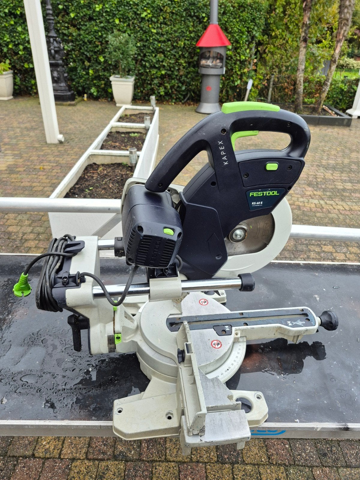 festool ks 60e kapex, Ophalen, 1200 watt of meer, Afkortzaag, 30 tot 70 mm