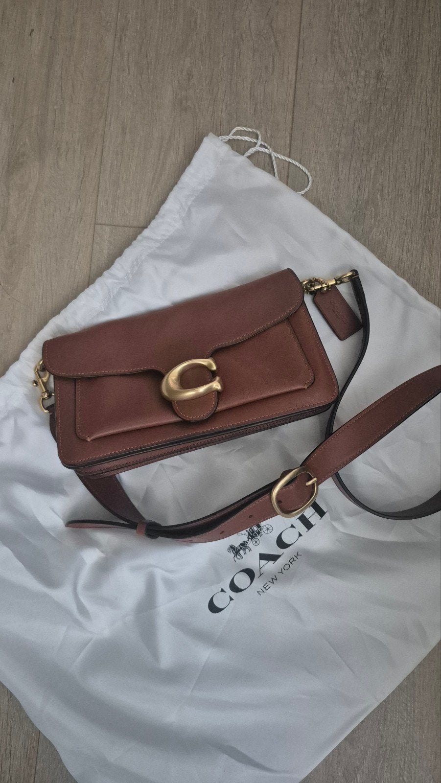 Coach soft Tabby 26 cognac, Sieraden, Tassen en Uiterlijk, Tassen | Damestassen, Ophalen of Verzenden, Zo goed als nieuw, Bruin