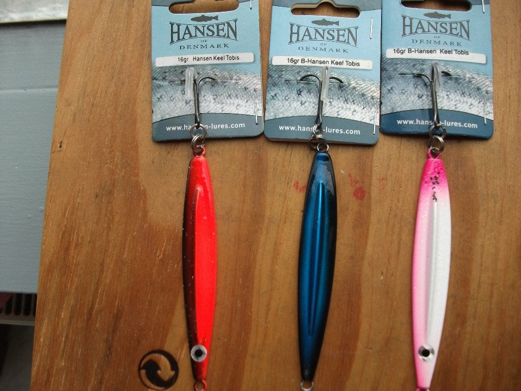3 stuks 16 grams Hansen Keel Tobis roofvis lepels / kunstaas, Ophalen of Verzenden, Nieuw, Overige typen