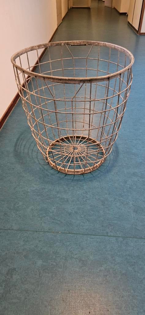 Vintage metalen bollenmand / draadmand, Ophalen