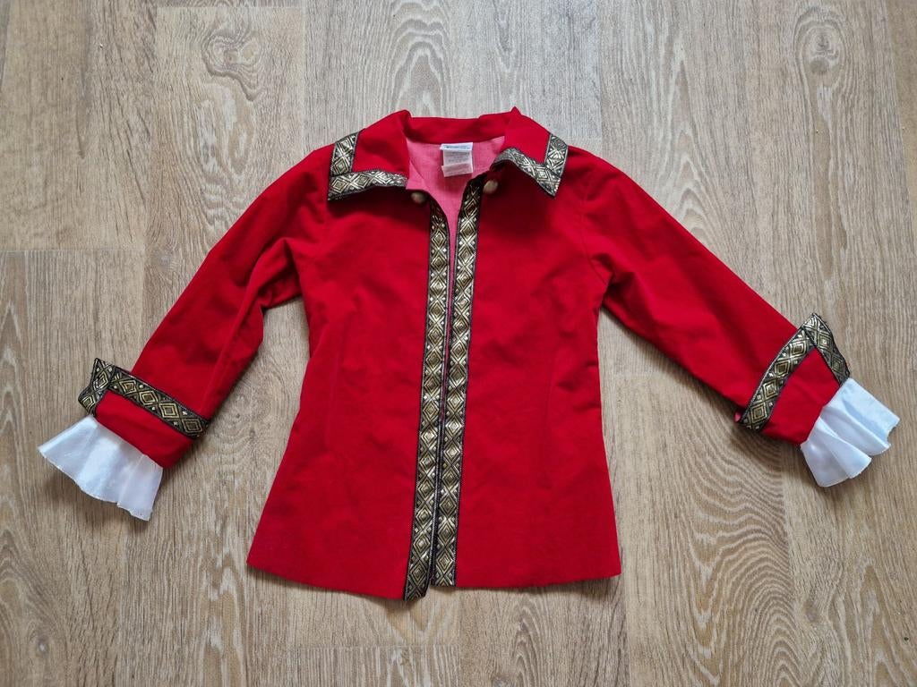 Disney verkleed jasje rood ● prins lakei, Ophalen of Verzenden, Zo goed als nieuw, 104 of kleiner, Jongen of Meisje