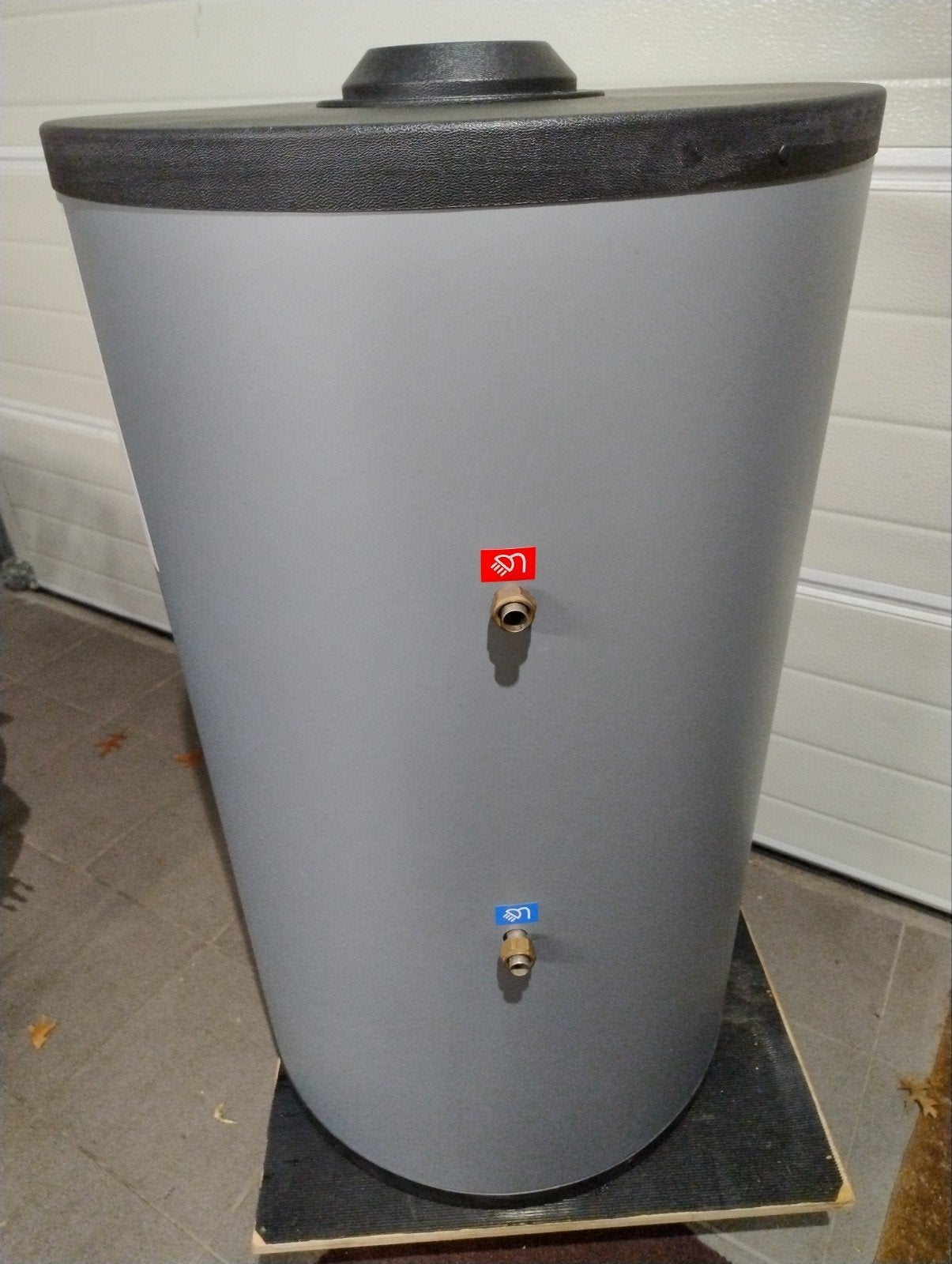 RVS boiler 150L geïsoleerd met spiraal en buffervaatje, Ophalen, Gebruikt, 100 liter of meer, Boiler