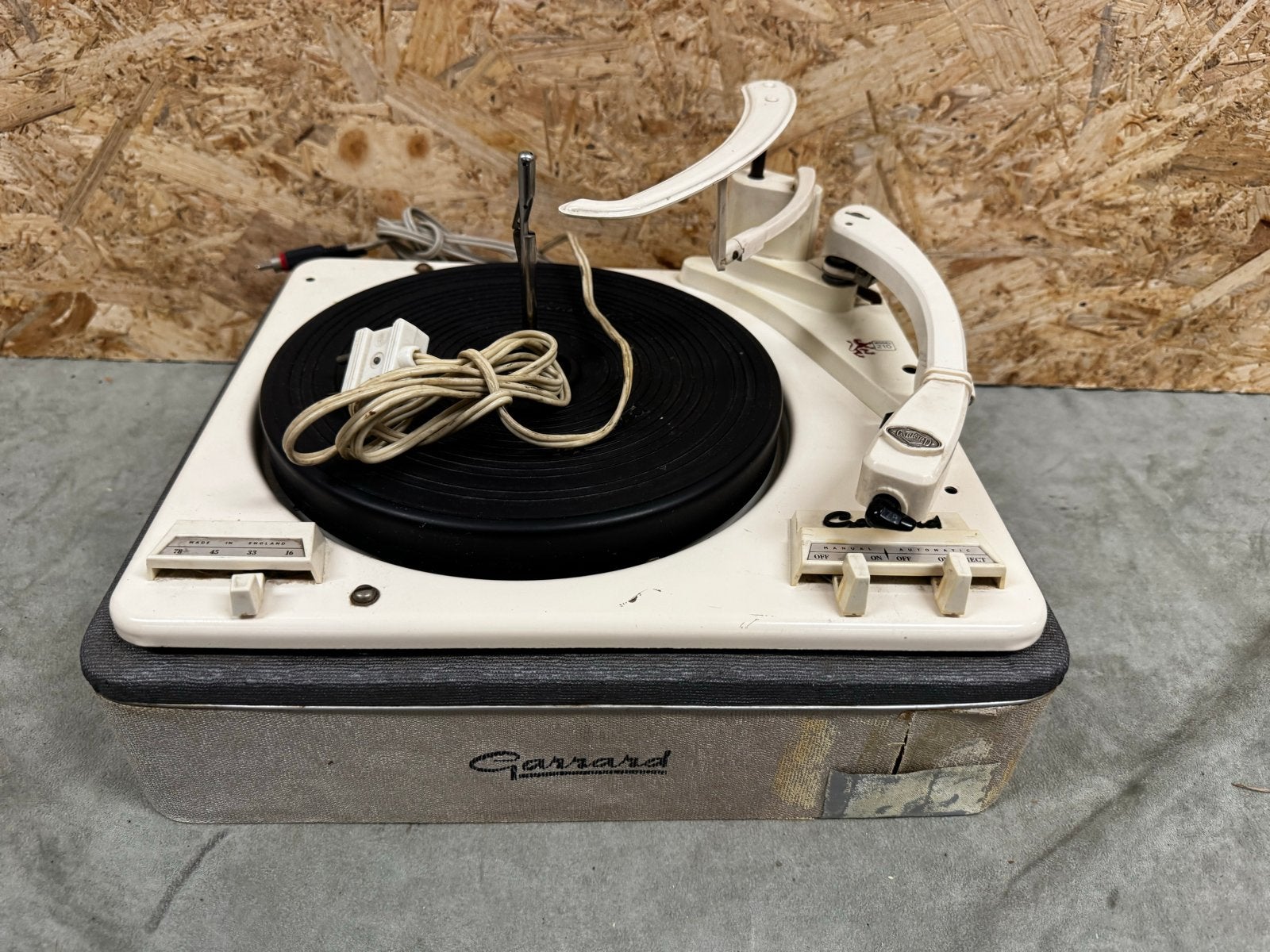 Vintage Garrard Platenspeler - Klassieke platenspeler - ReK4, Overige merken, Gebruikt, Ophalen of Verzenden, X