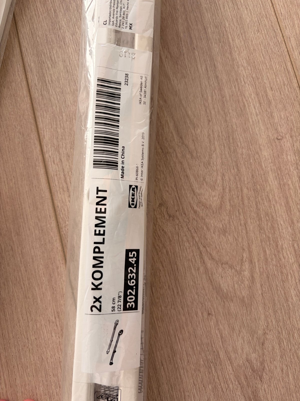 IKEA Komplement ladegeleiders 2x 58cm, Ophalen, Nieuw