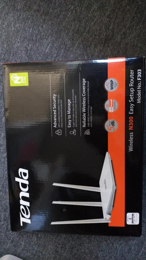 Tenda F303 Router, Ophalen