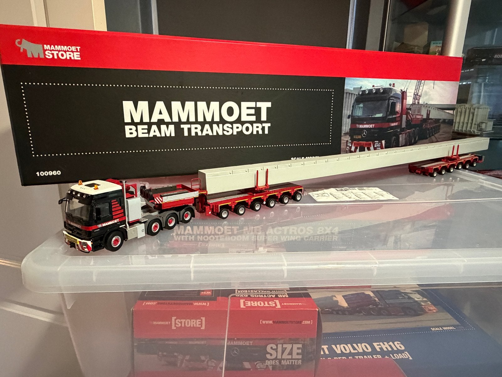 WSI Mercedes Beam Transport Mammoet schaalmodel, Ophalen of Verzenden, Nieuw, Overige merken