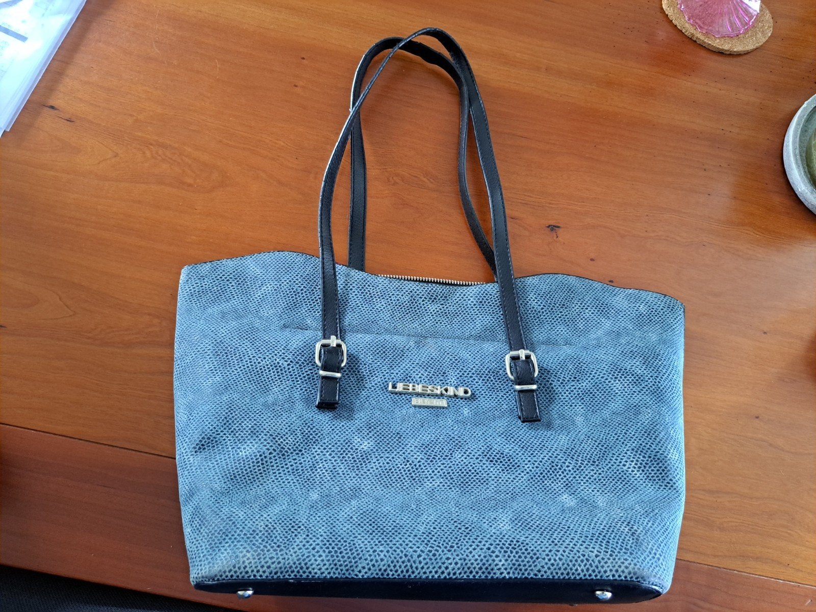 Liebeskind shopper grijs, Ophalen of Verzenden, Gebruikt, Grijs, Handtas