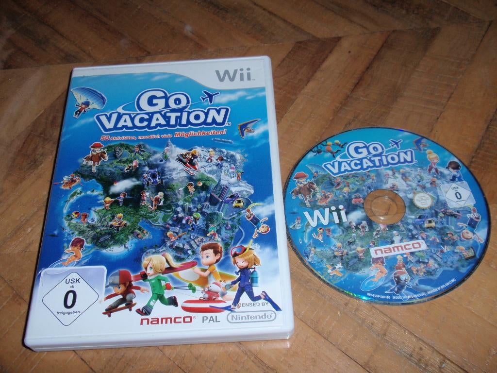 Nintendo Wii Spel Go Vacation, Spelcomputers en Games, Ophalen of Verzenden, Zo goed als nieuw, Eén computer, Sport
