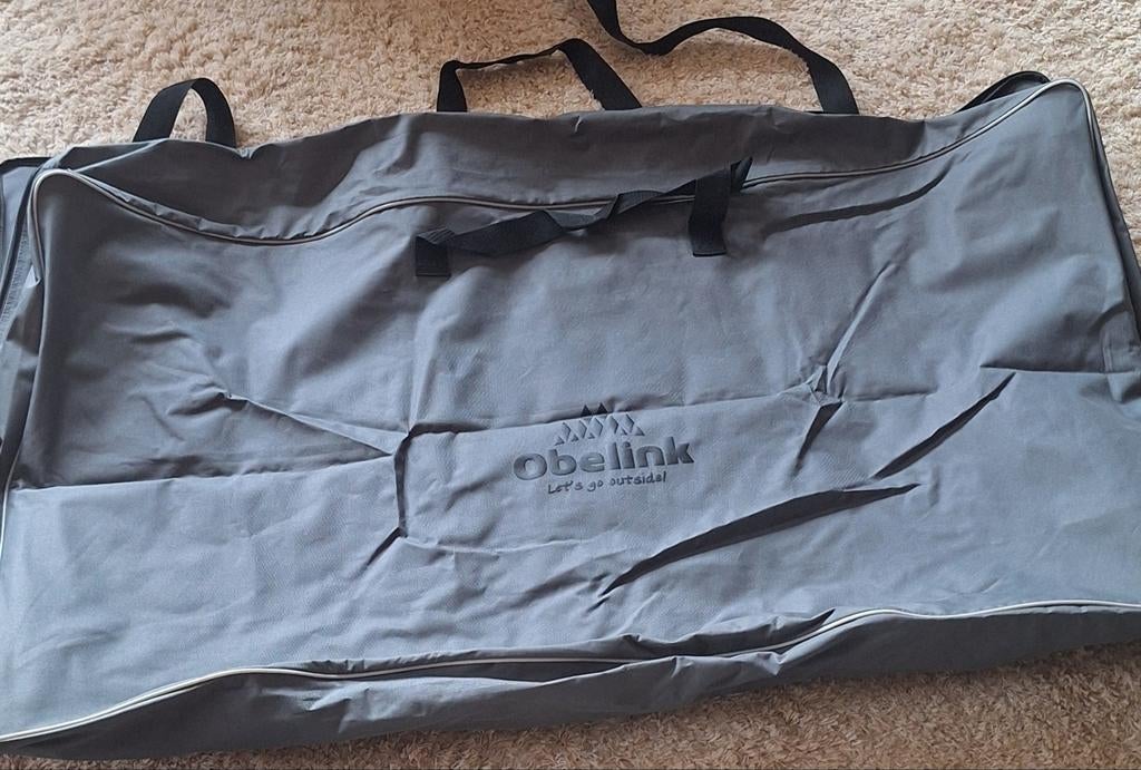 Obelink Tas voor 2 Campingstoelen - Grijs, Ophalen of Verzenden, Gebruikt