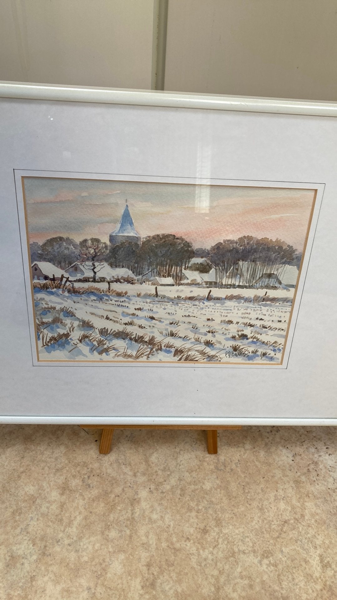Winter in Garderen Piet Bruins (1929-2014), Ophalen