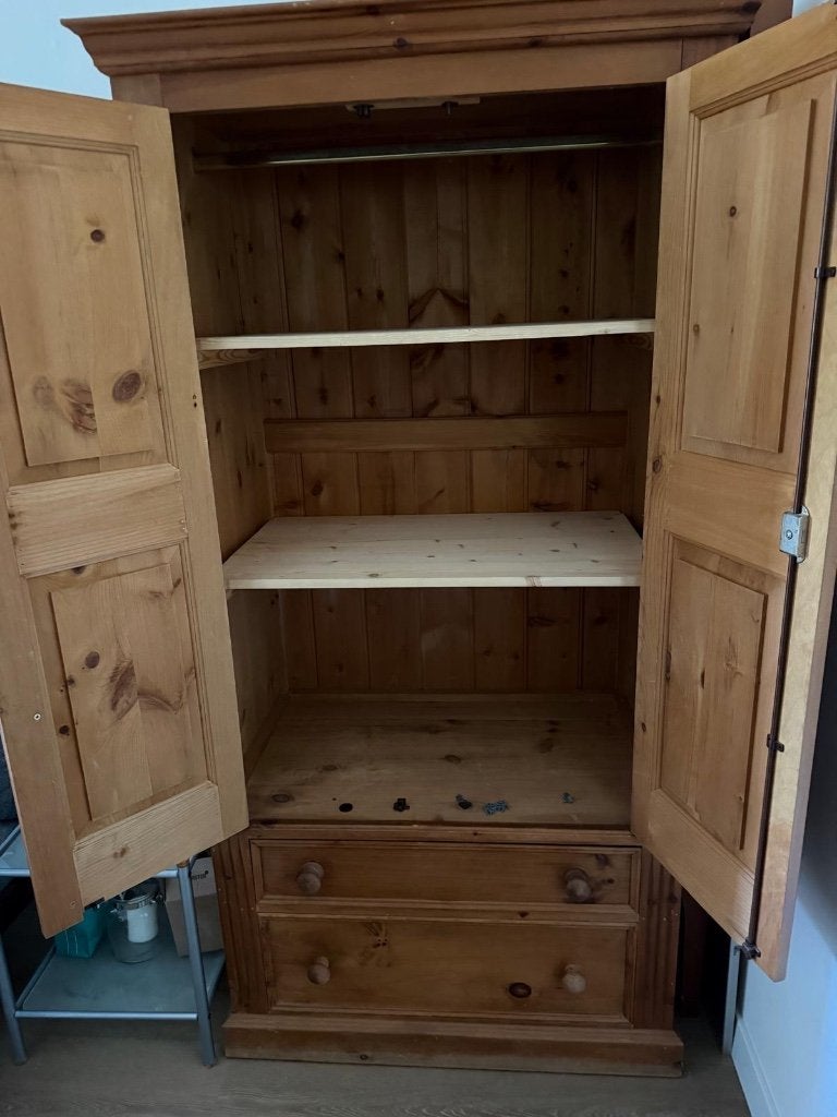 Kleding en opbergkast, Ophalen, Gebruikt, 50 tot 100 cm, Met lade(s)