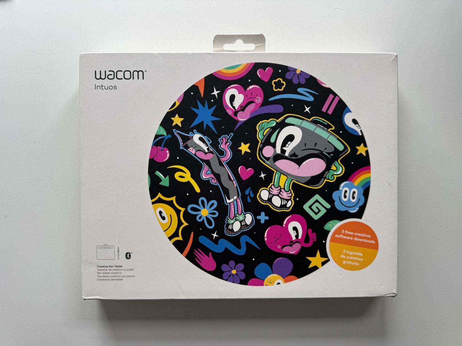 Wacom Intuos Medium Bluetooth (CTL-6100WL/K1-BX), Computers en Software, Tekentablets, Ophalen, Multi-touch, Gebruikt, Draadloos