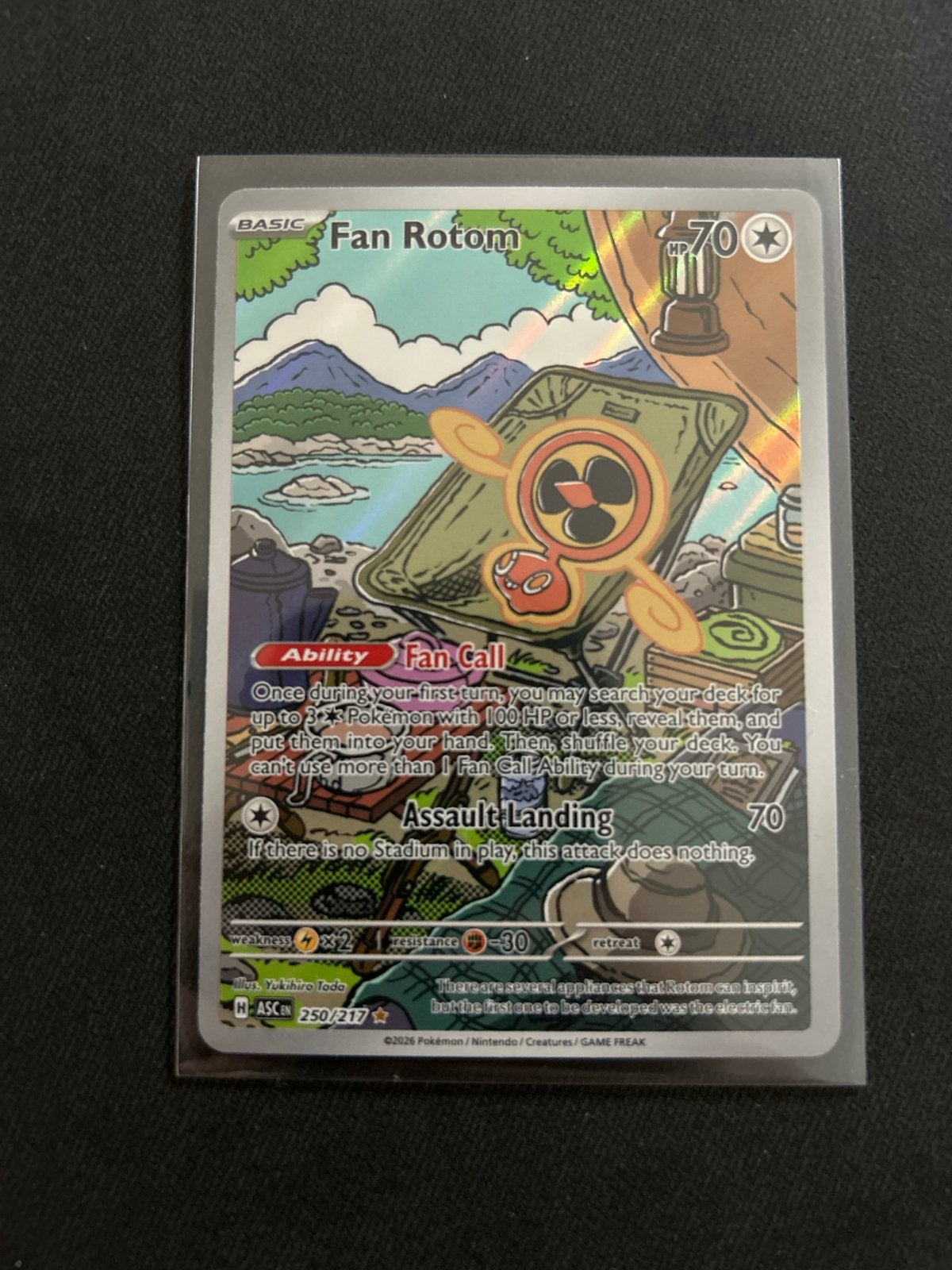 Pokémon Kaart: Fan Rotom 250/217 (Ascended Heroes), Ophalen of Verzenden, Zo goed als nieuw, Losse kaart