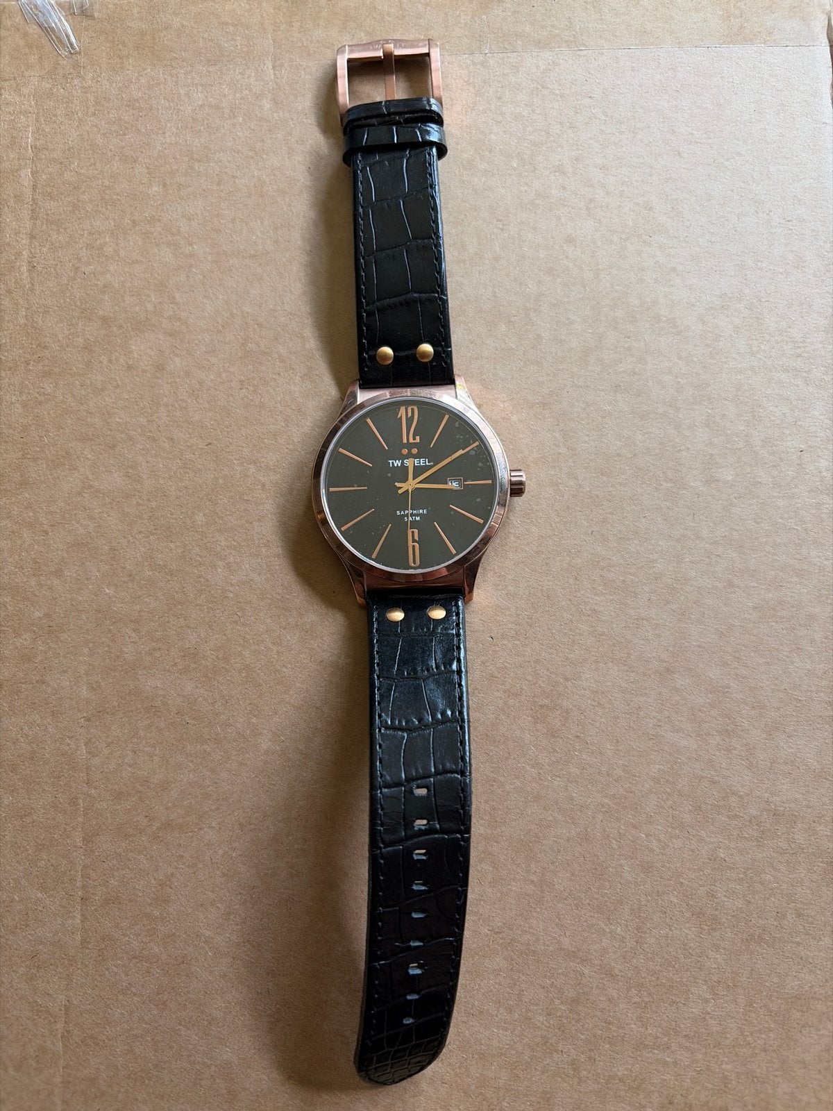 TW Steel TW1303 Herenhorloge, Overige merken, Leer, Staal, Polshorloge
