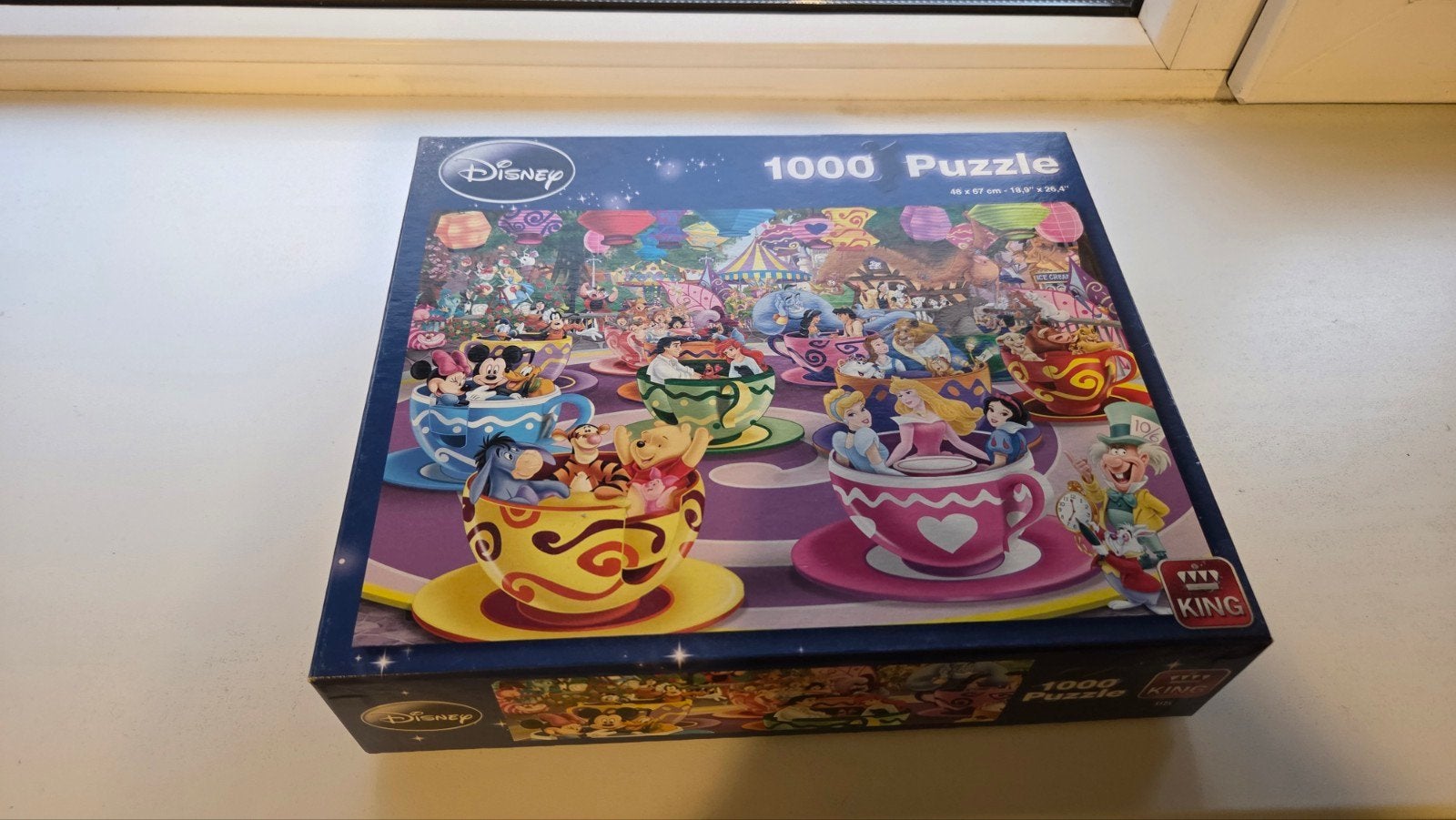 Disney 1000 Stukjes Puzzel - Theekopjes Attractie, Kinderen en Baby's, Ophalen, Meer dan 50 stukjes, Zo goed als nieuw, 6 jaar of ouder