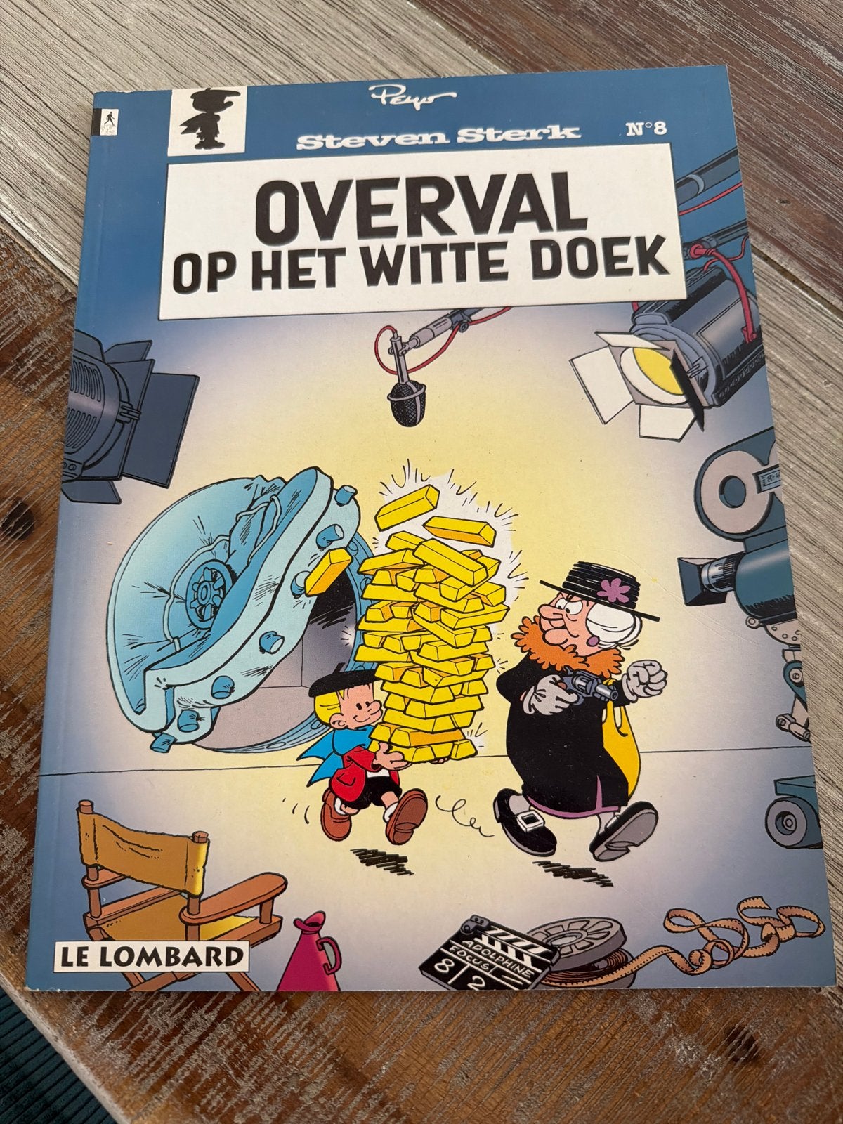 Steven Sterk - Overval op het Witte Doek (nr. 8), Eén stripboek, Ophalen of Verzenden, Zo goed als nieuw