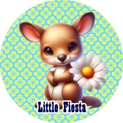 lf1215 luxe icing kangoeroe 19cm eetbare taart print, Ophalen of Verzenden, Nieuw, Taarten, Versiering